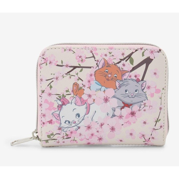 Loungefly Handbags - NWT Loungefly Disney The Aristocats Kittens Marie Cherry Blossom WALLET
